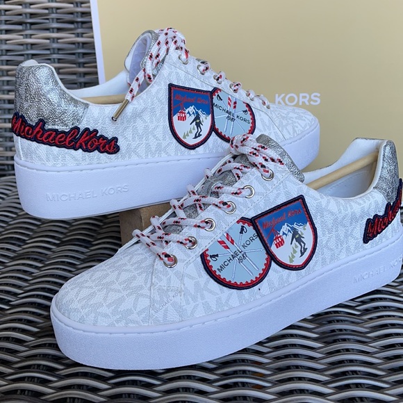 Michael Kors Poppy Lace Up MK Sig Small/MK Logo Ski Patch WMNS - Picture 9 of 16